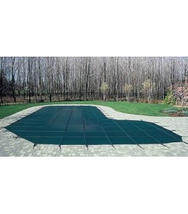GLI 16X32 W/ 4X8 Step Secur-A-Pool Mesh Swimming Pool Safety Cover